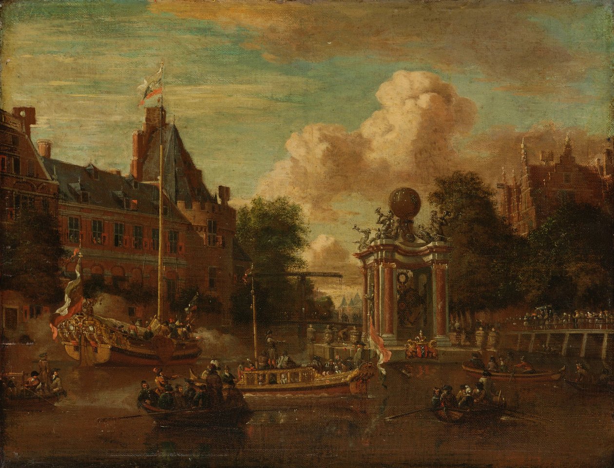 A legação moscovita visitando Amsterdã, 29 de agosto de 1697 de Abraham Storck