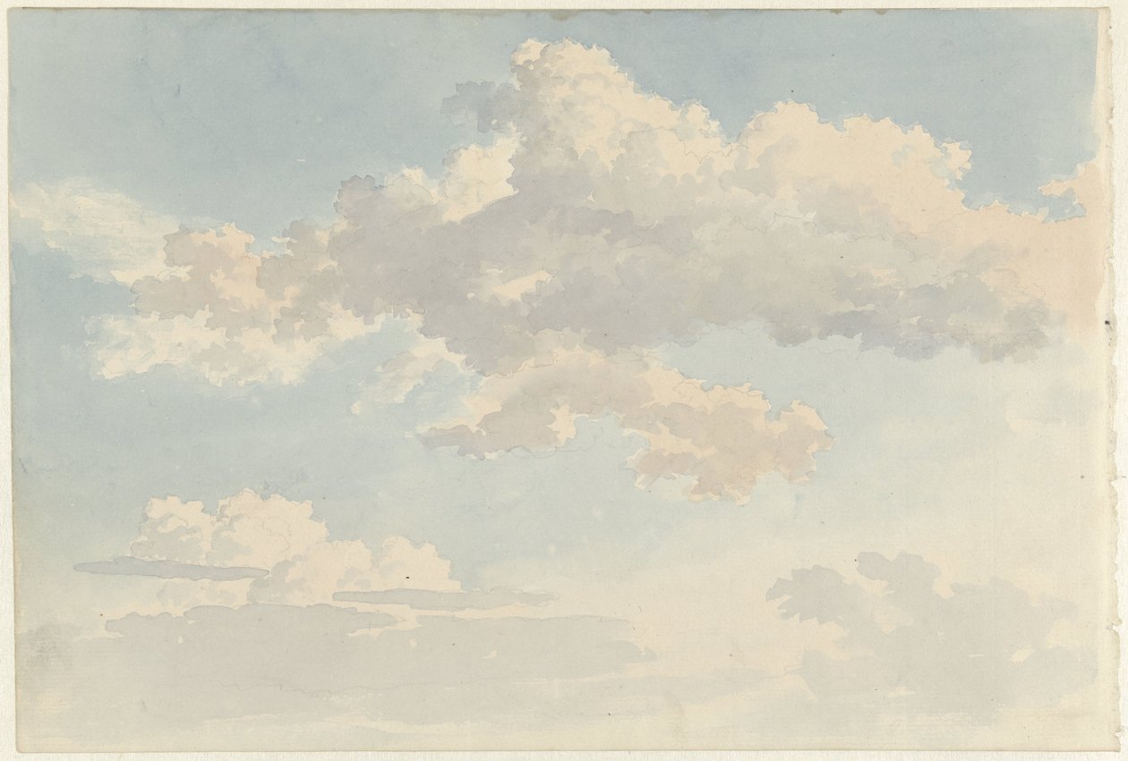 Nuvens contra o céu azul de Abraham Teerlink