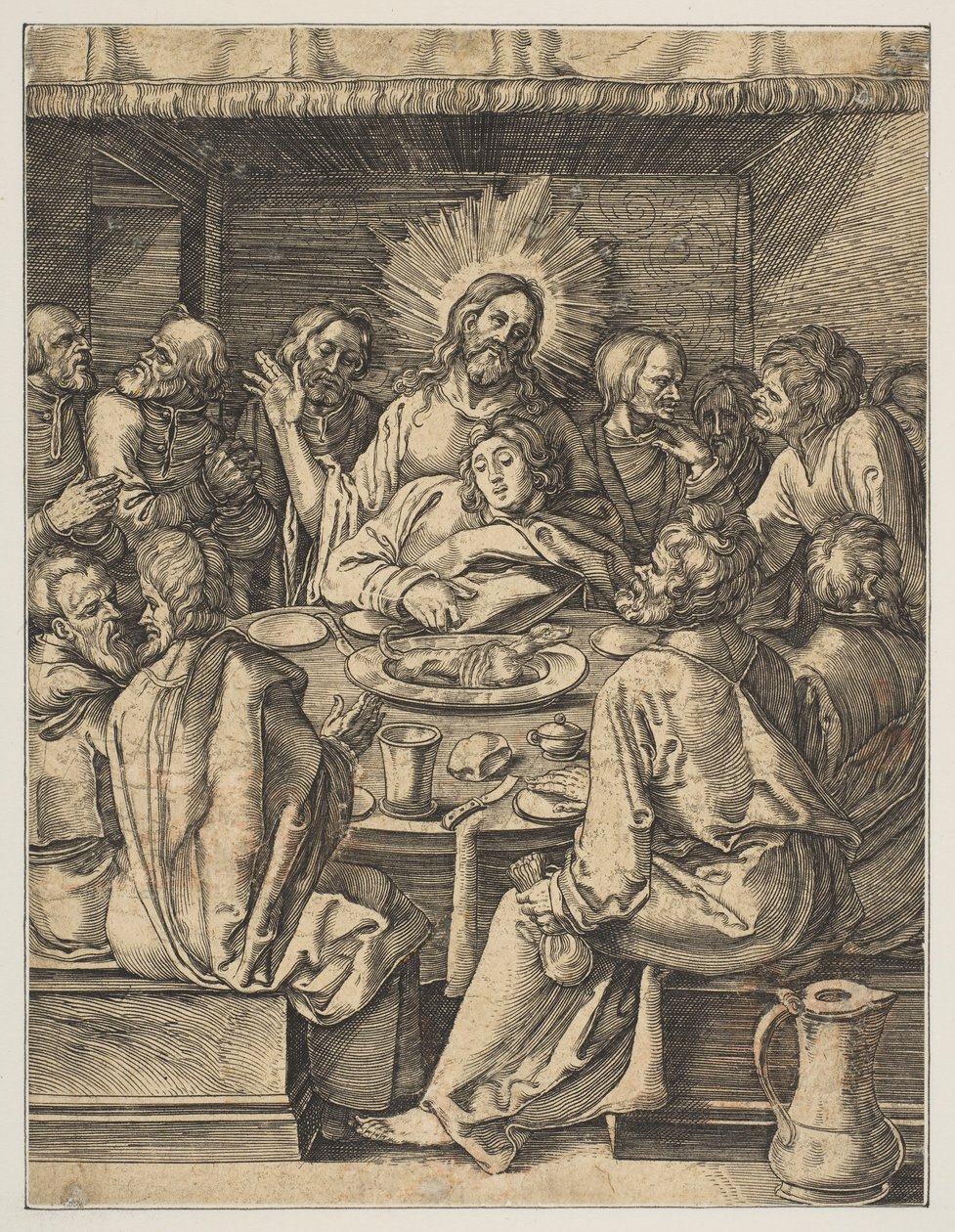 A Última Ceia, de A Pequena Paixão copy.n.d. de Abraham Waesberge
