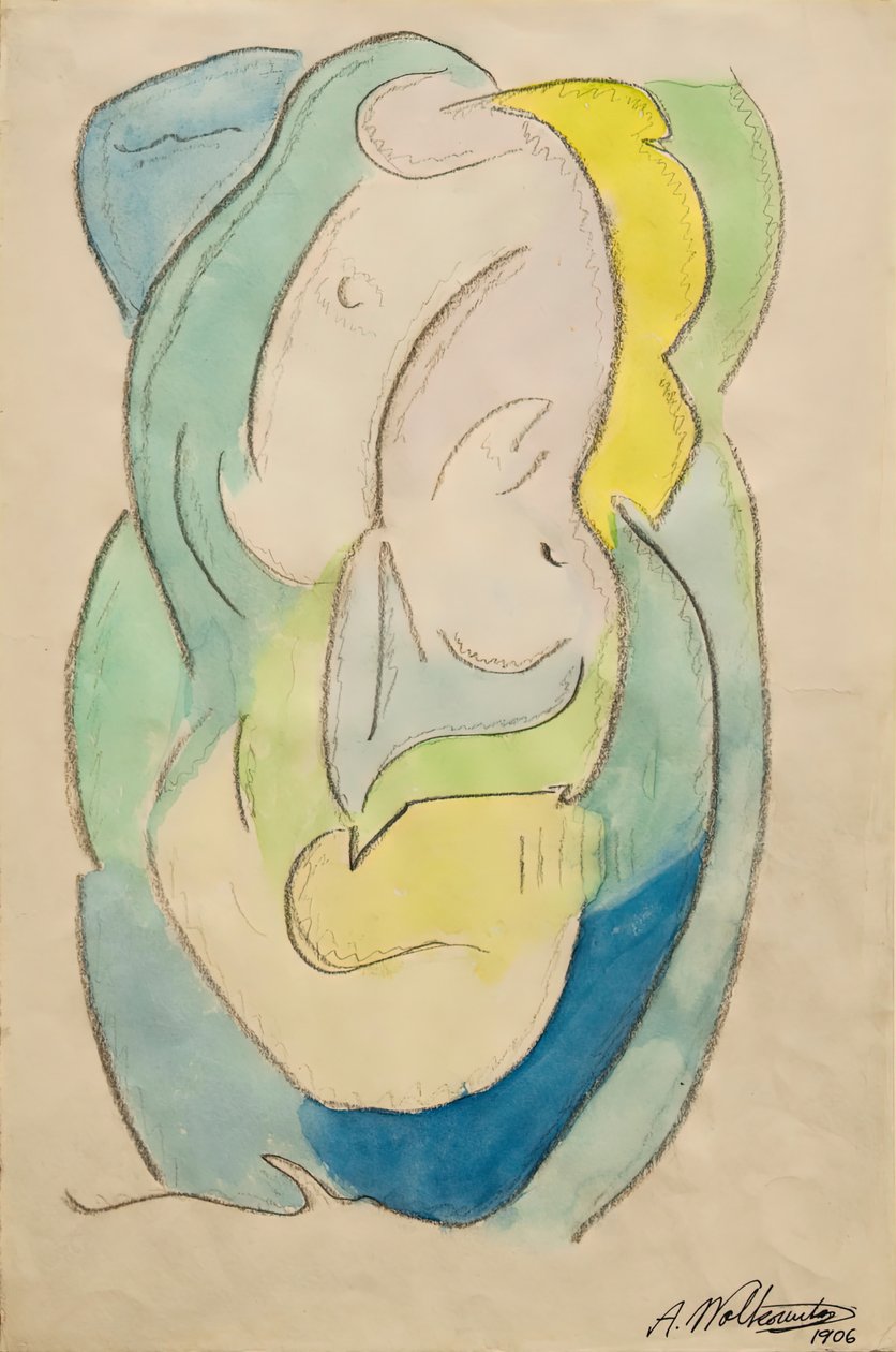 Abstração, 1906. de Abraham Walkowitz