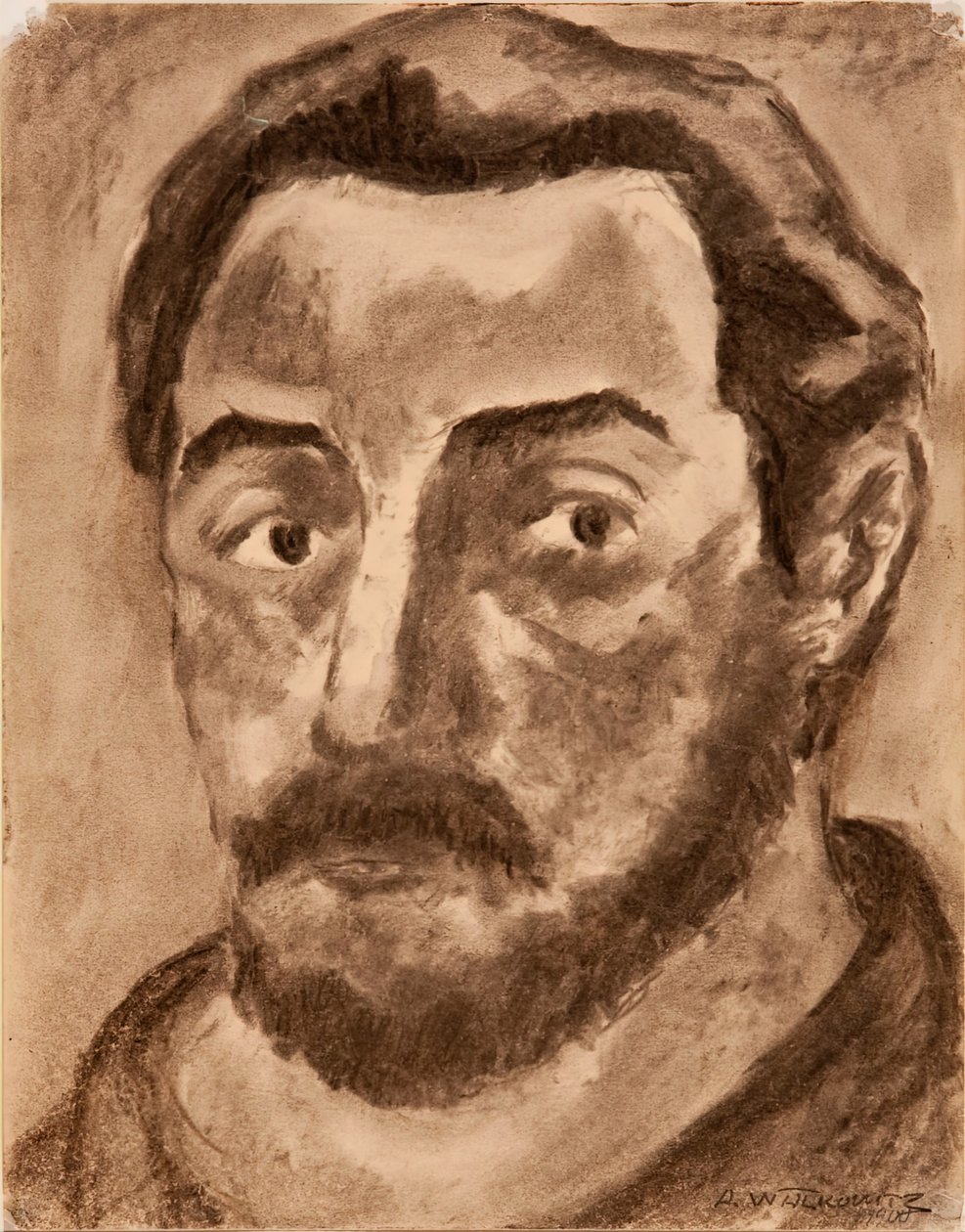 Cabeça de um homem, 1900. de Abraham Walkowitz