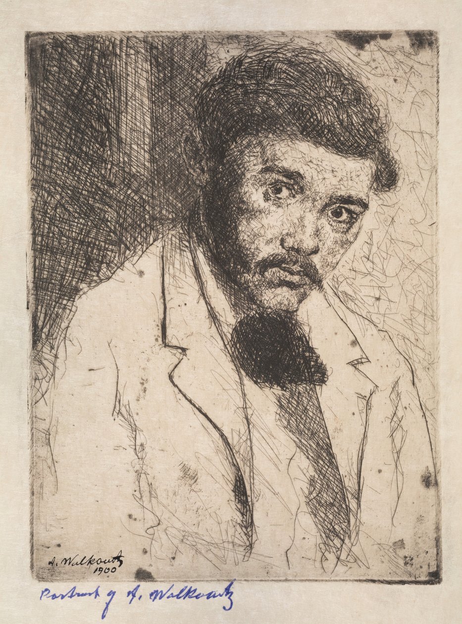 Autorretrato, 1900. de Abraham Walkowitz