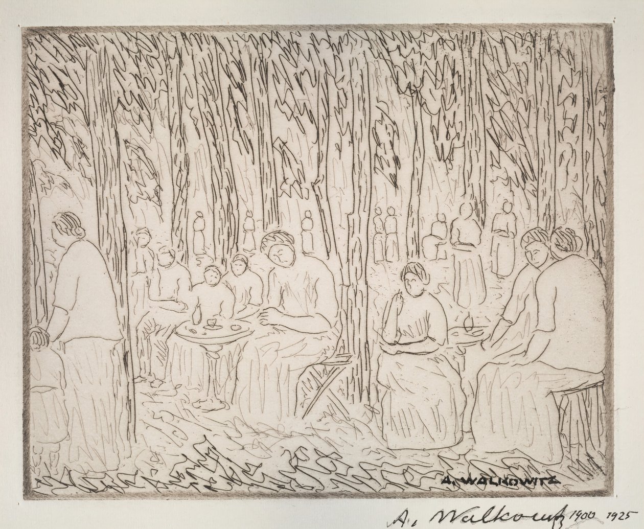 Sob Duas Árvores, 1900-1925. de Abraham Walkowitz