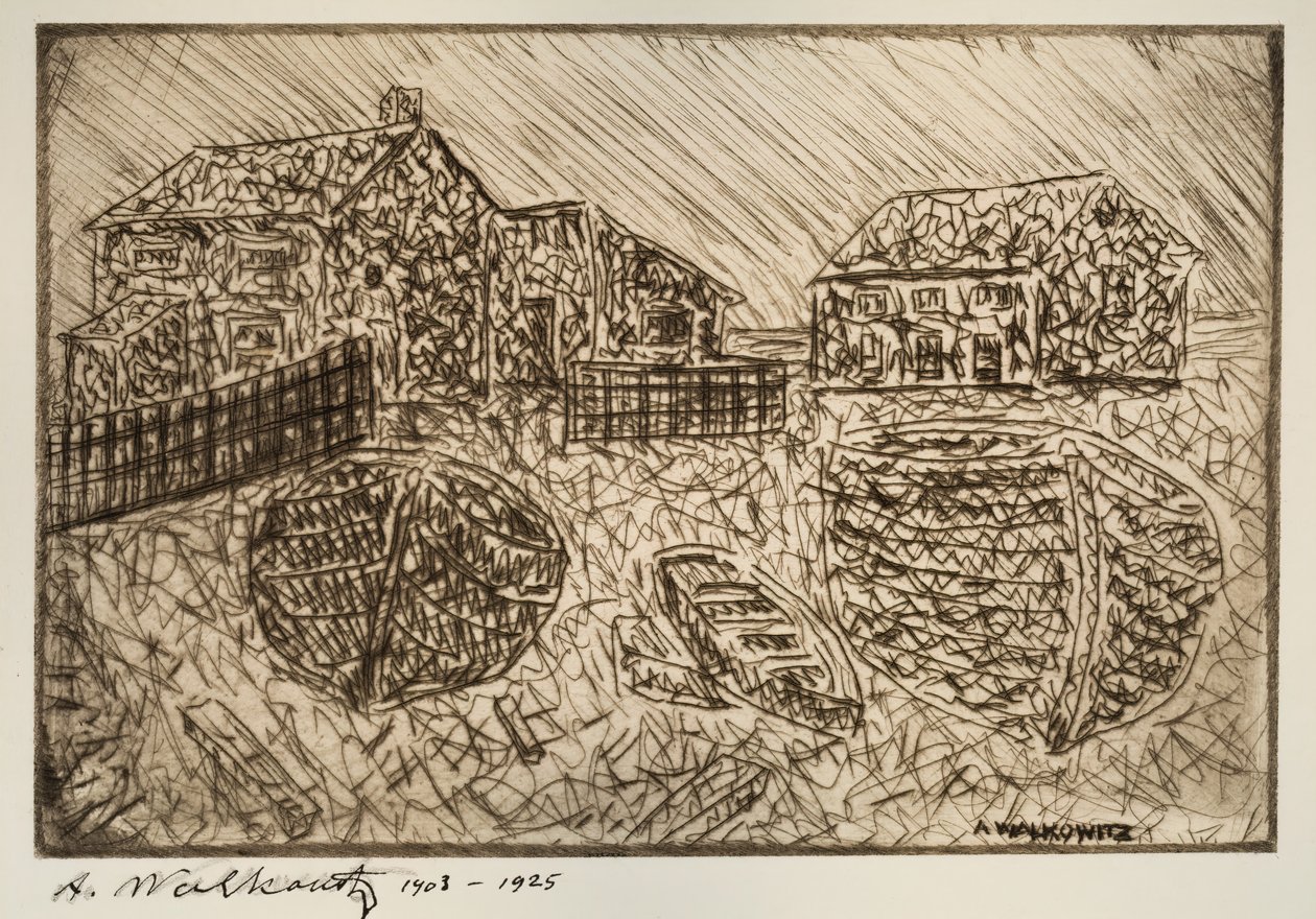 Untitled One Of Six Prints, 1903-1925. de Abraham Walkowitz