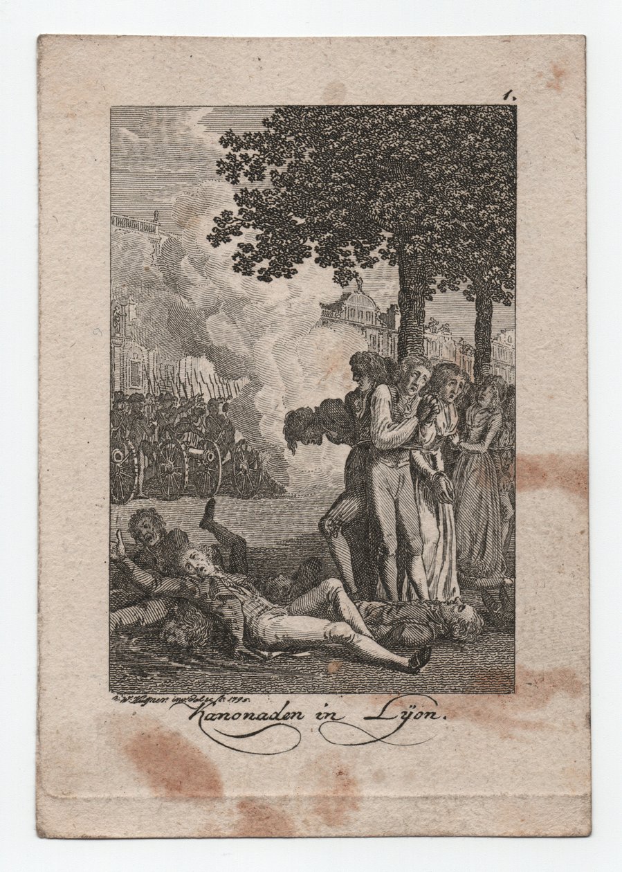 Canhonadas em Lyon de Abraham Wolfgang Küffner