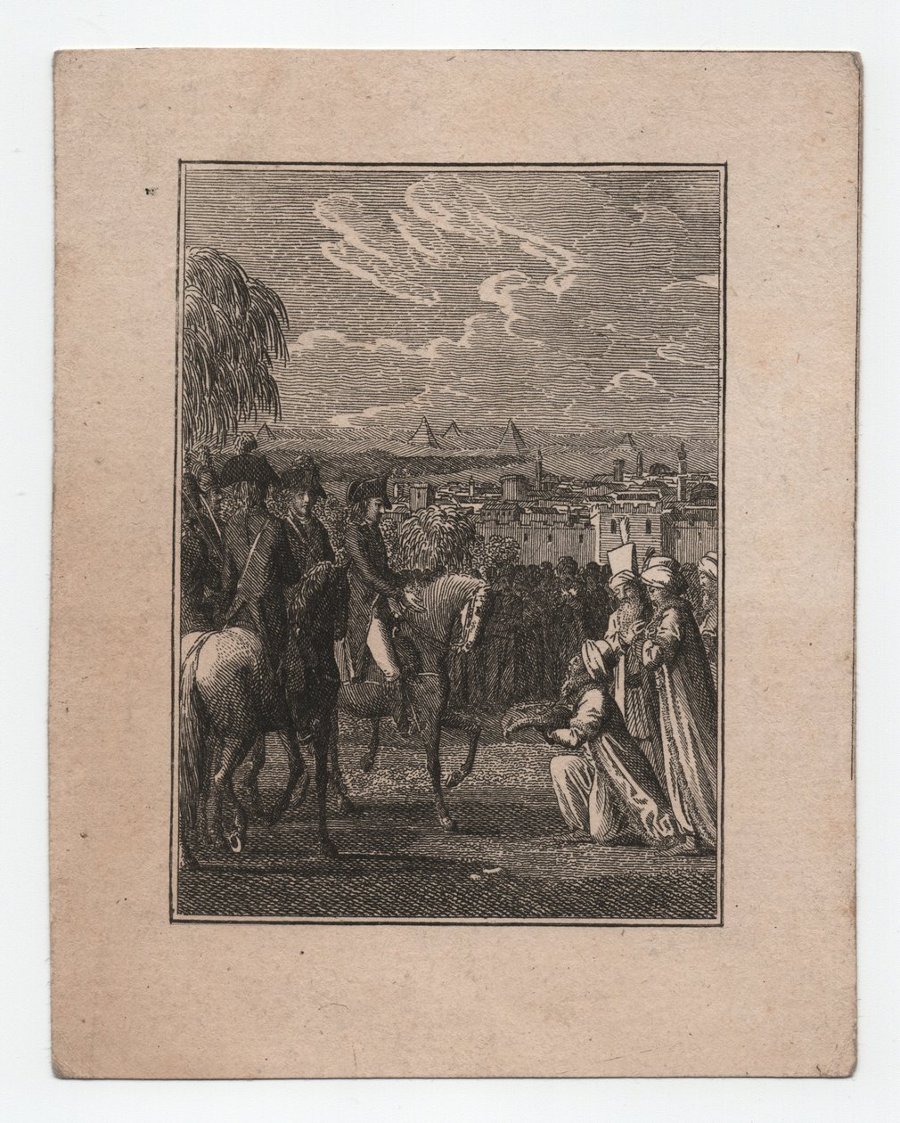 Napoleão no Egipto, ca. 1795 (gravura) de Abraham Wolfgang Küffner