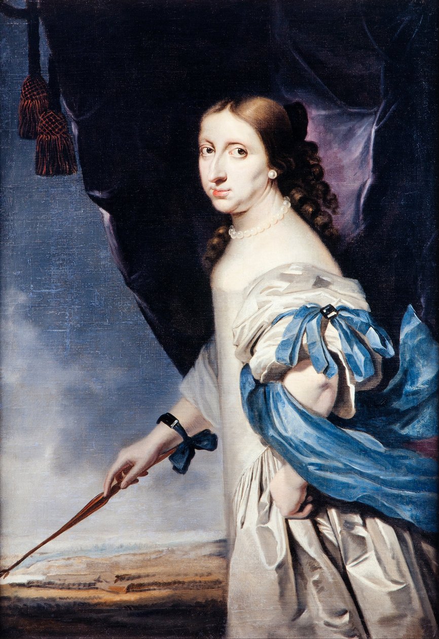 Retrato da Rainha Cristina da Suécia de Abraham Wuchters
