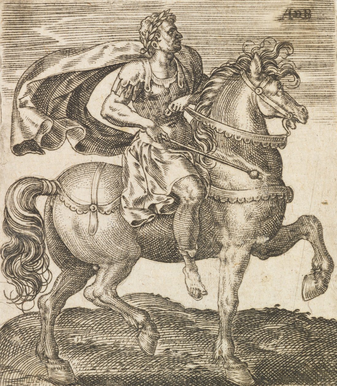 Um Vitélio de Doze Césares a Cavalo, c1565-1587. de Abraham de Bruyn