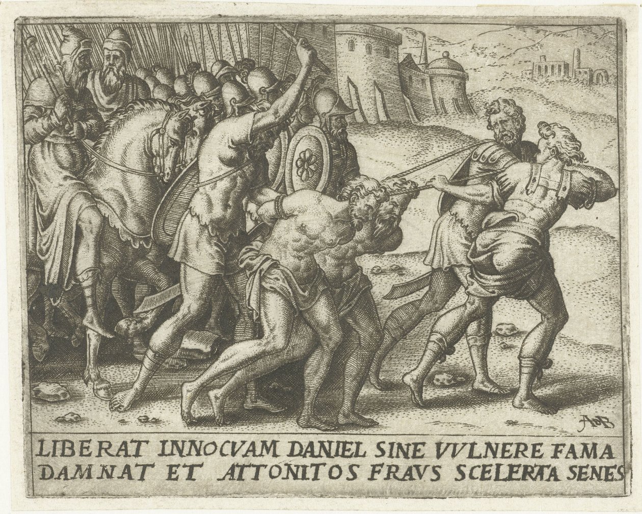 Os anciãos são levados para longe
História de Susanna (título da série) de Abraham de Bruyn