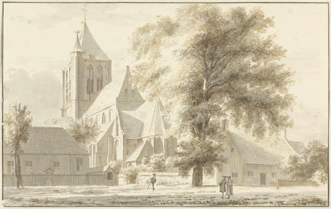 A Igreja de Geffen de Abraham de Haen (II) (attributed to)