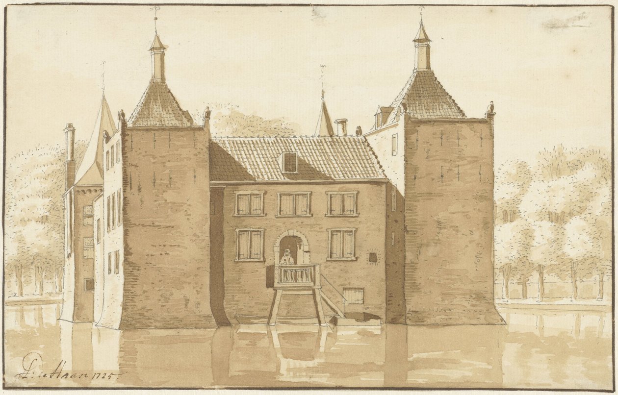 Ilpenstein House, Ilpendam, por trás de Abraham de Haen (II)