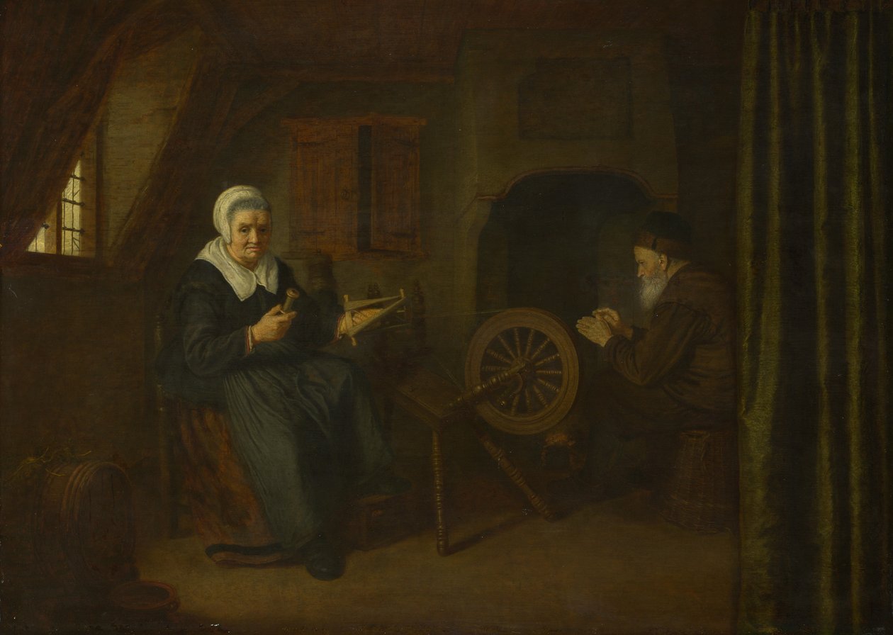 Tobit e Anna, c. 16571658 de Abraham de Pape