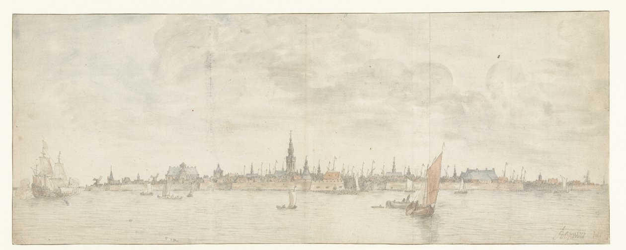 Vista de Vlissingen de Abraham de Verwer