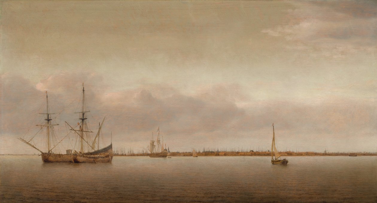 Vista de Hoorn, c. 1650. de Abraham de Verwer