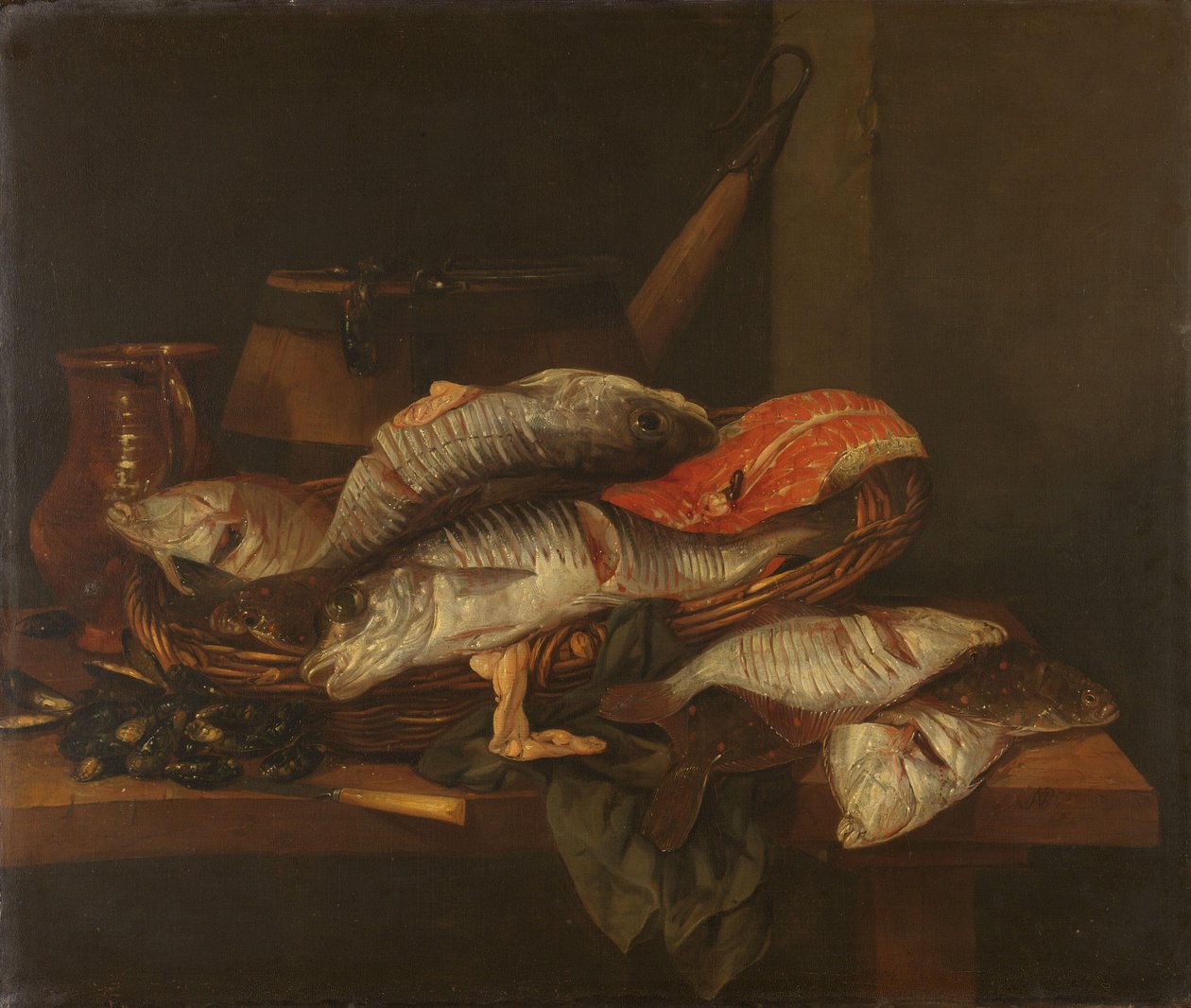 Natureza Morta com Peixes de Abraham van Beyeren