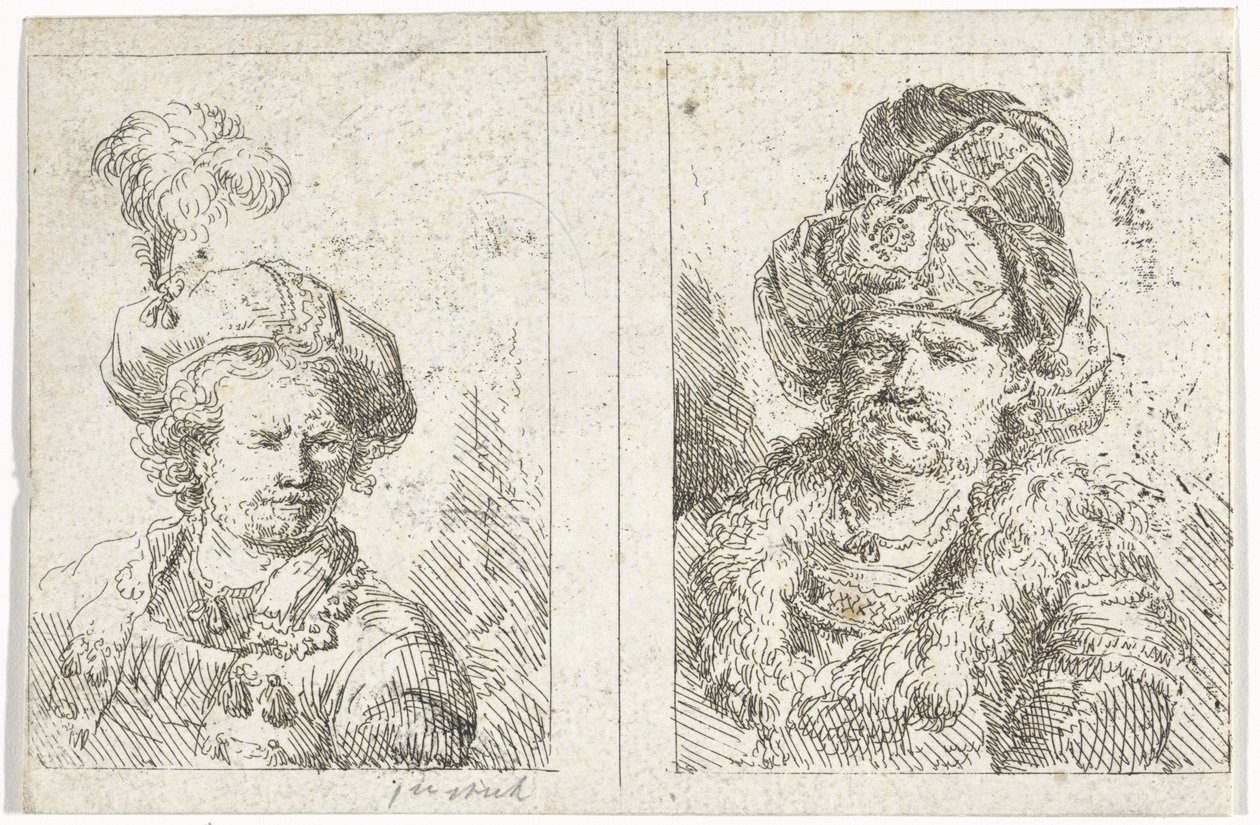 Dois bustos masculinos de Abraham van Strij (I)