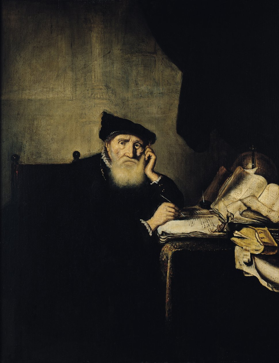 Um filósofo em seu estudo de Abraham van den Hecken
