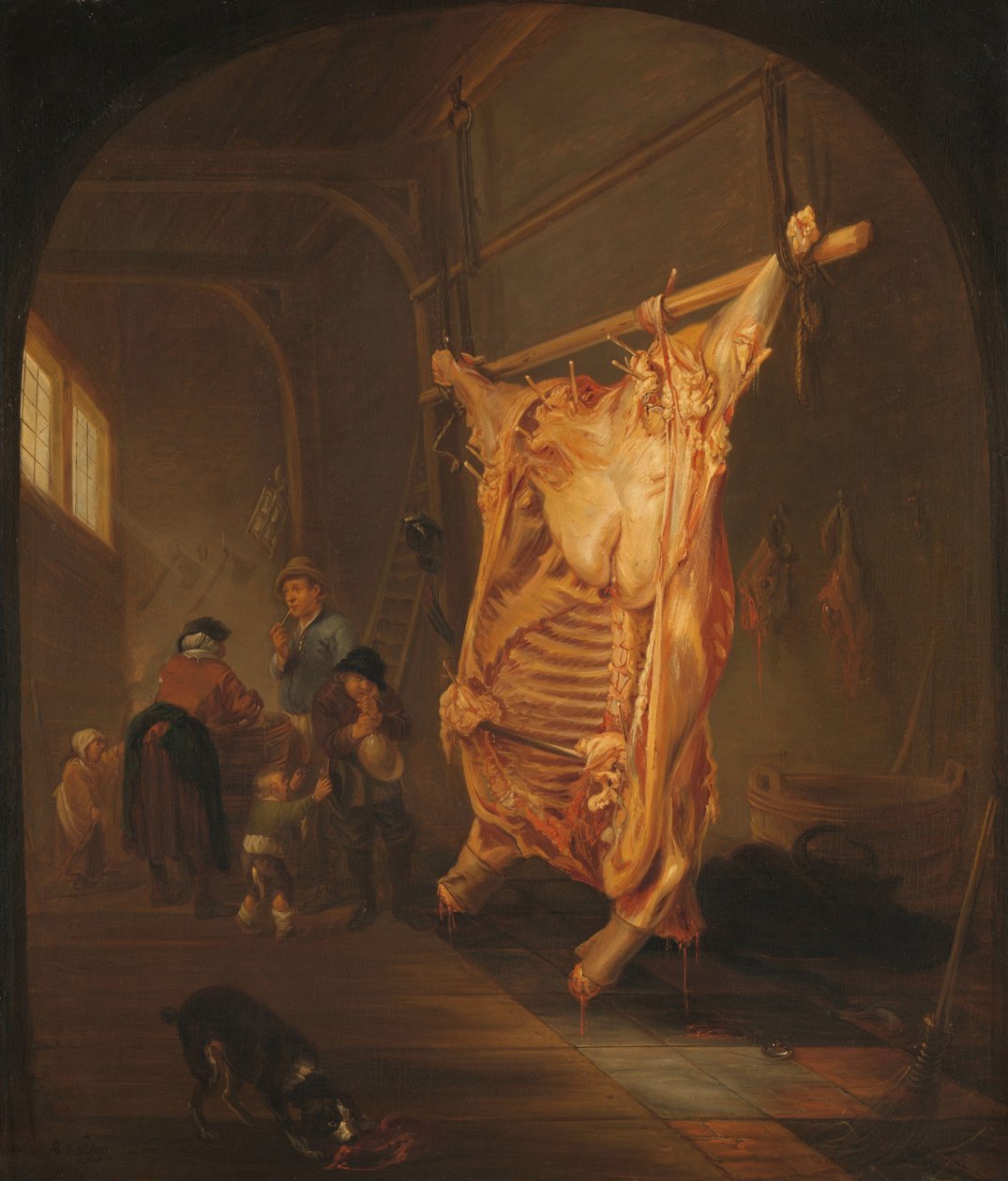 O Boi Abatido de Abraham van den Hecken