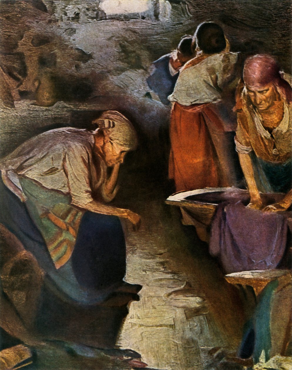 Lavadeiras, 1901, 1965. de Abram Arkhipov