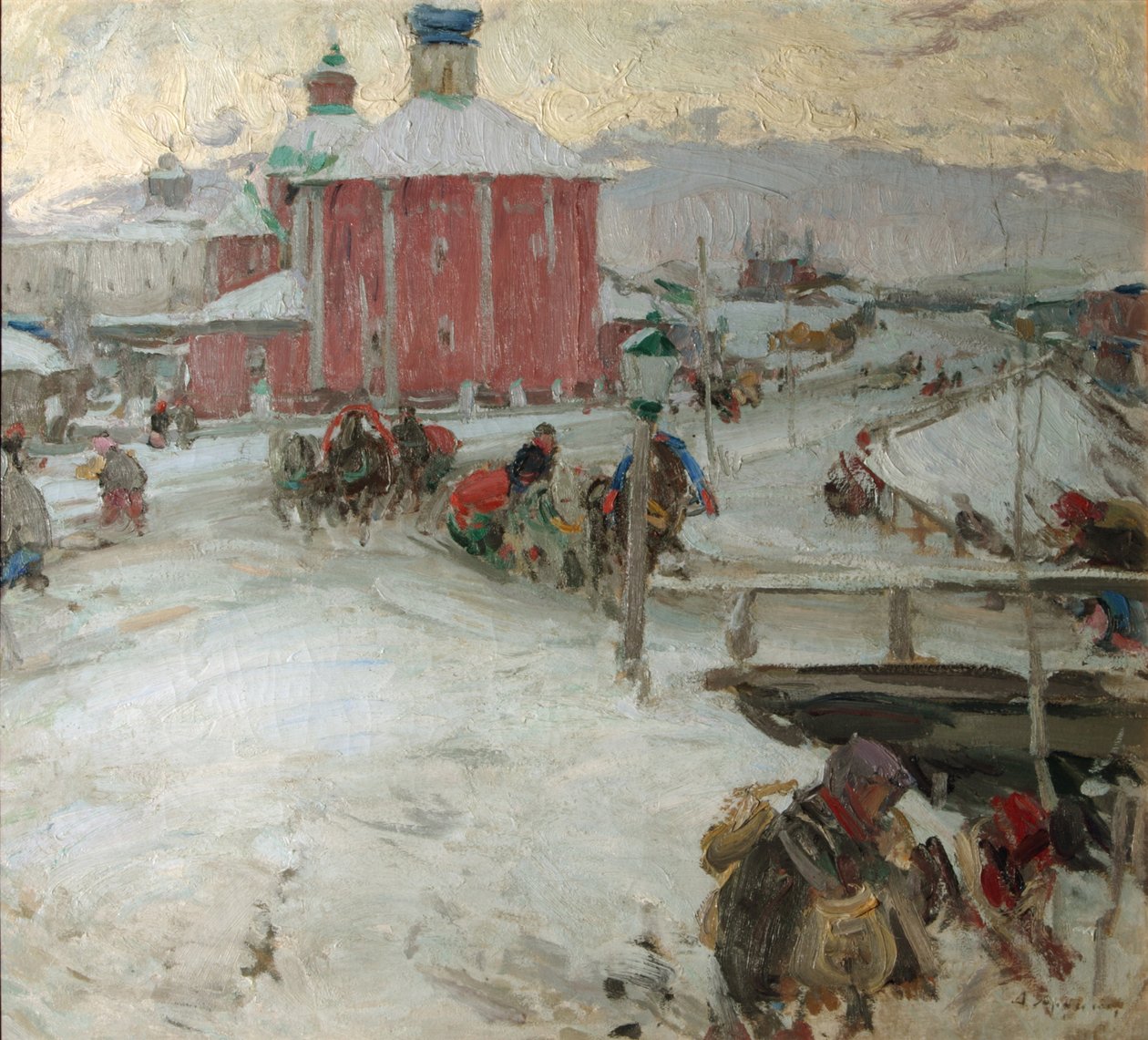 Inverno, 1909 de Abram Efimovich Arkhipov