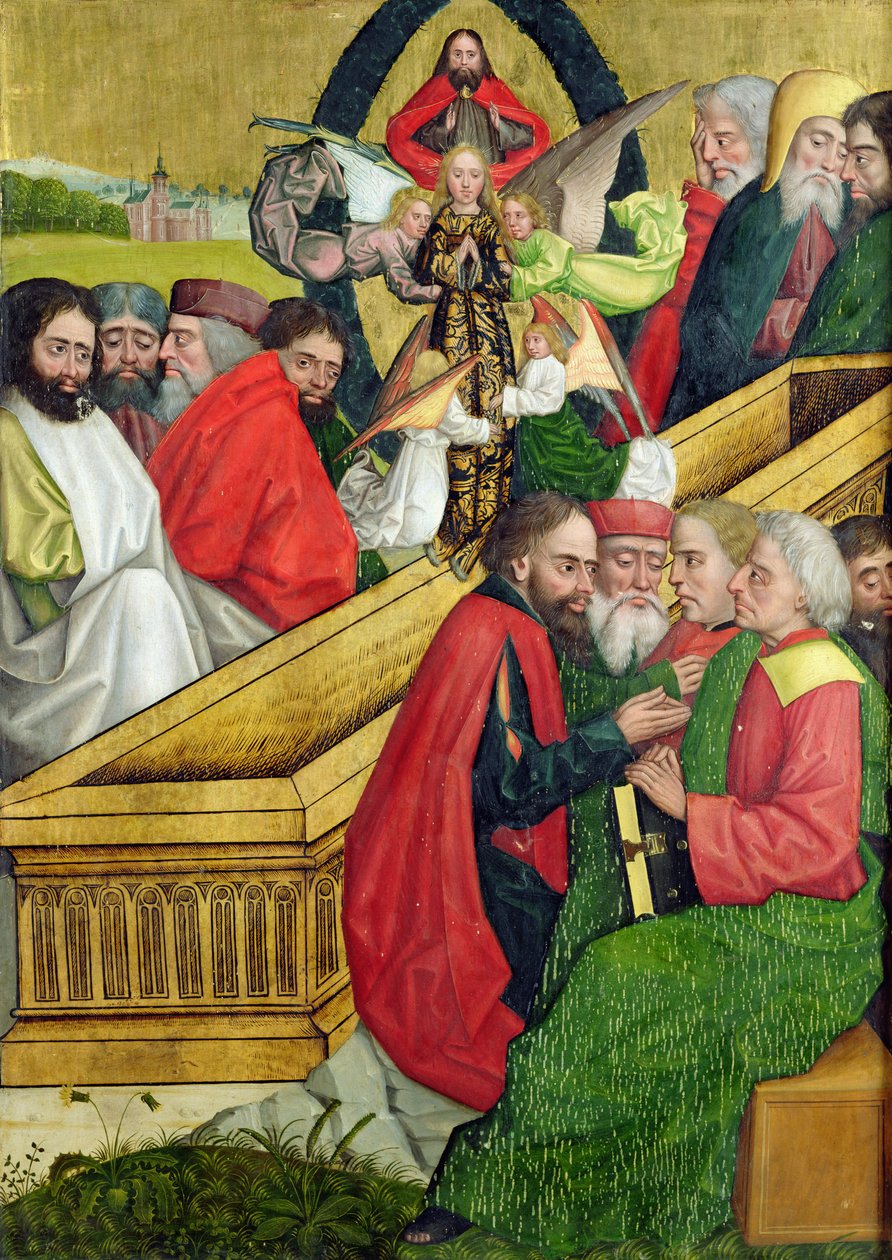 Suposição, do Dome Altar, 1499 (tempera no painel) de Absolon Stumme