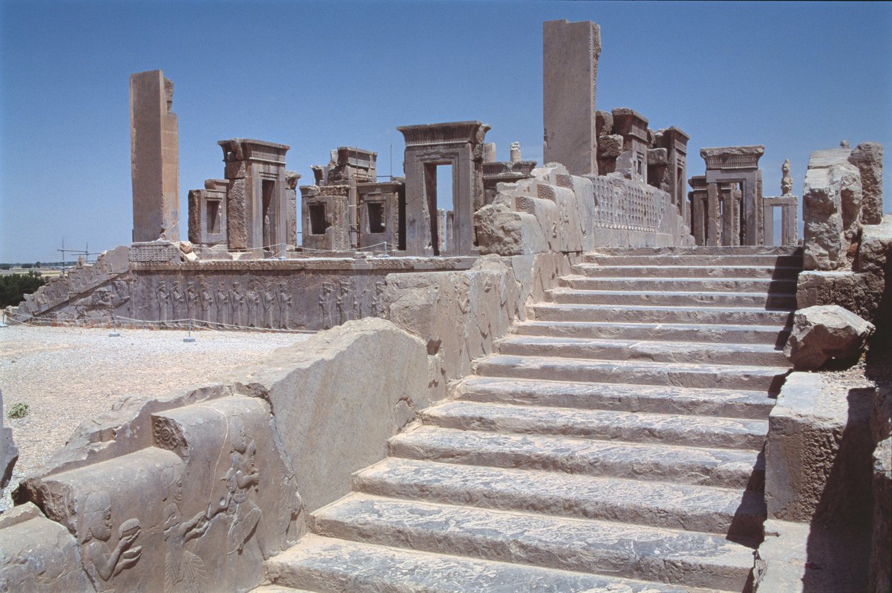 Escadaria para o Tachara (palácio particular de Dario) c.485 aC de Achaemenid