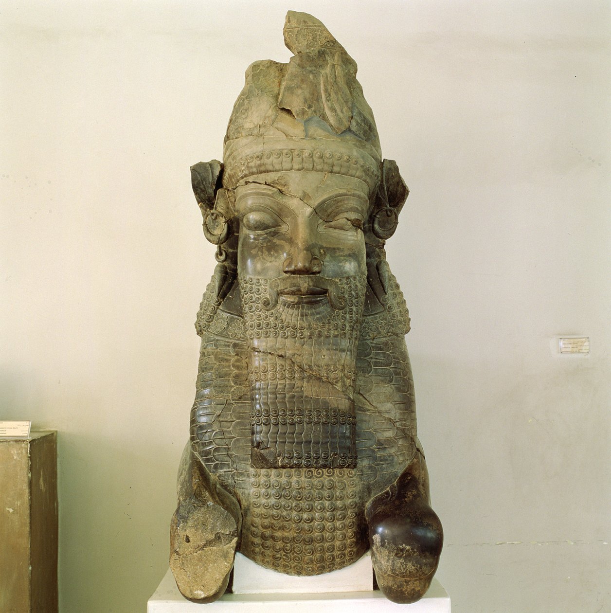 Capital de cabeça humana, do Tripylon, Persépolis, Irã, 500-480 aC de Achaemenid