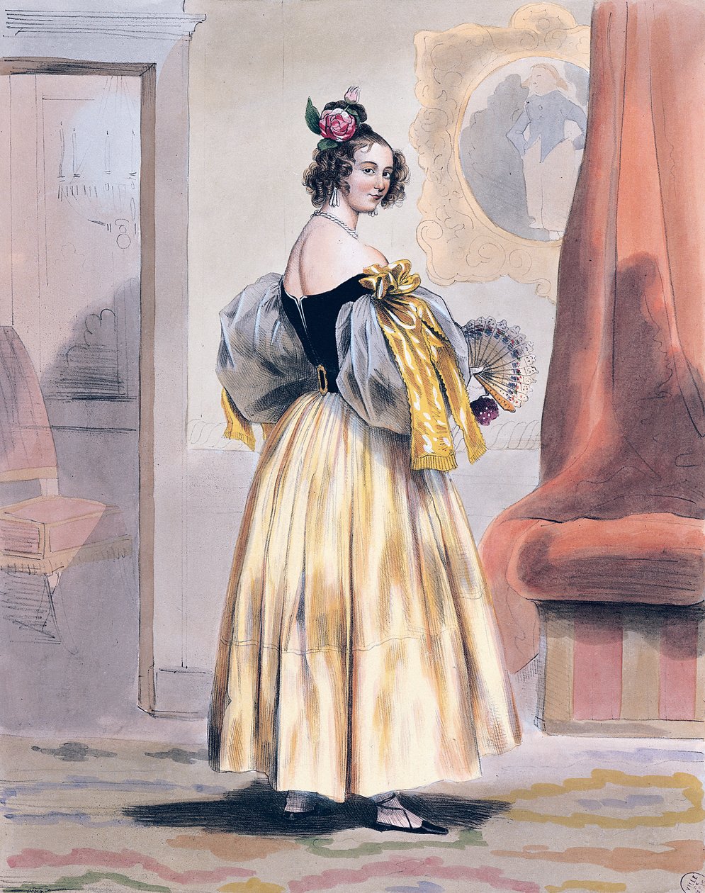 Meia-noite, 1830-48 de Achille Devéria