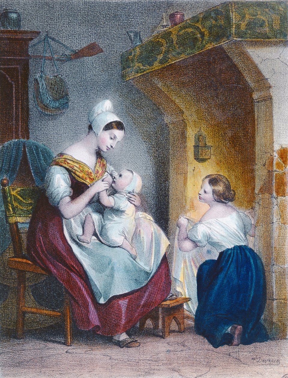 O Wetnurse de Achille Devéria