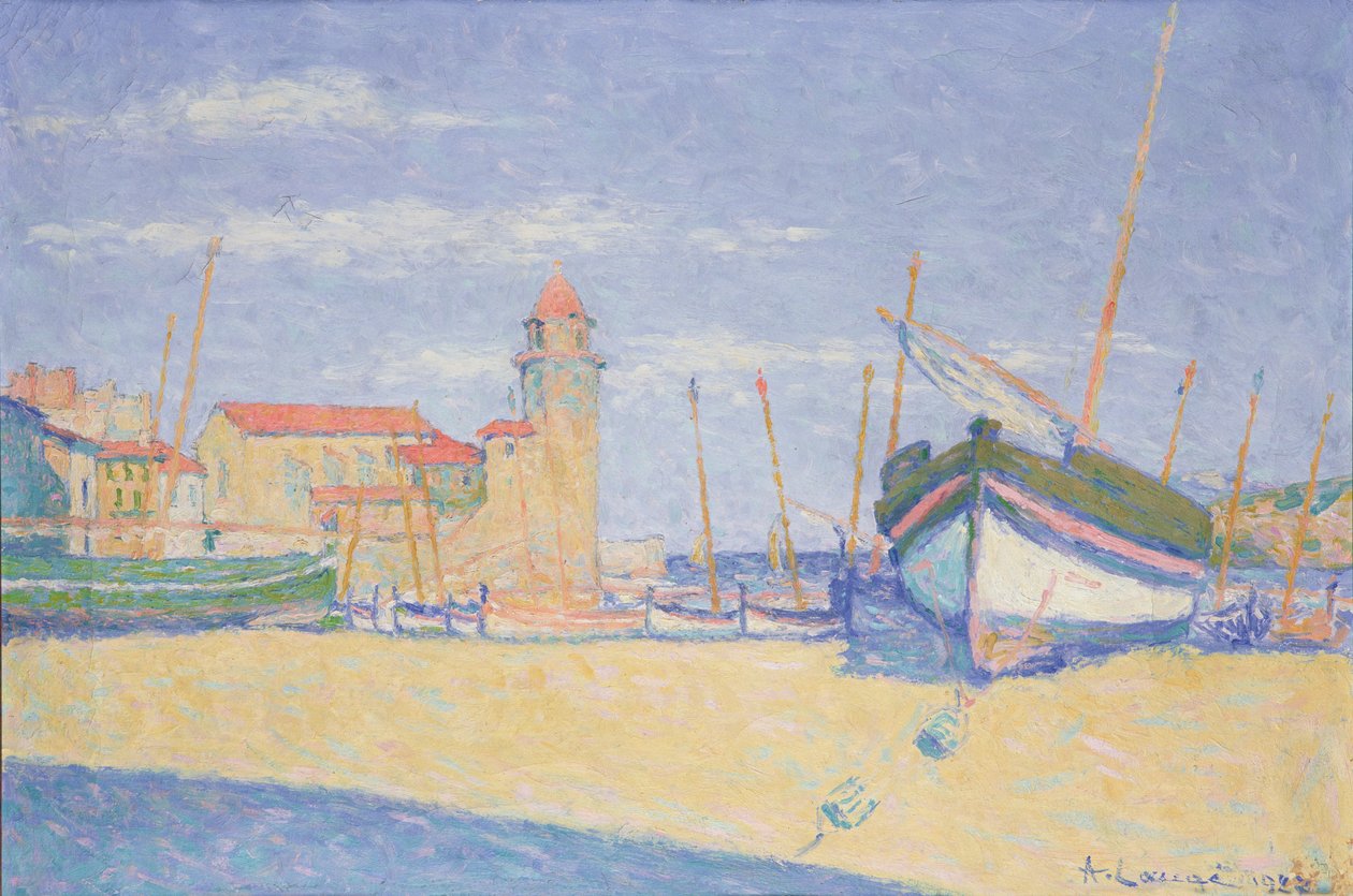 Vista de Collioure, 1927 de Achille Lauge