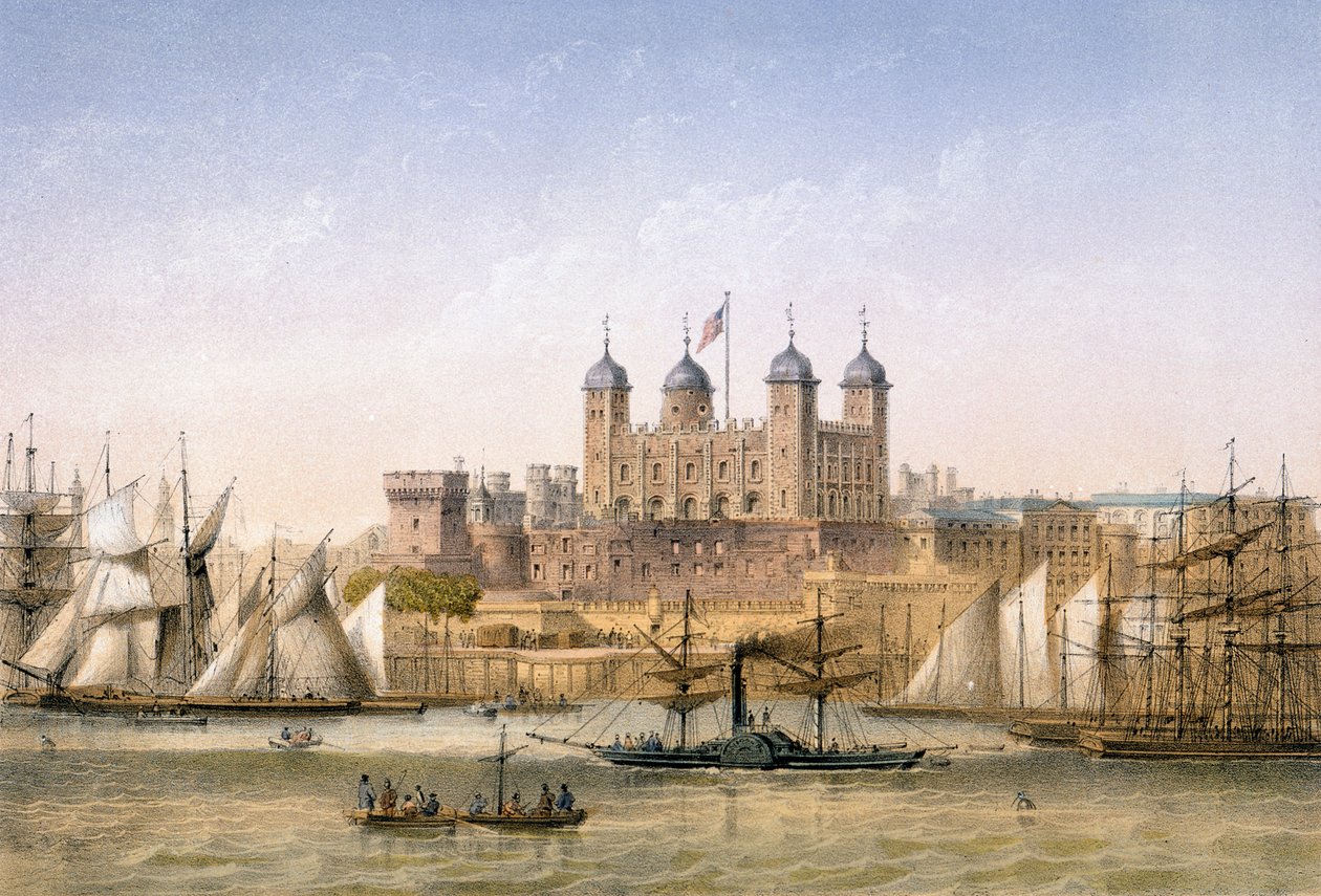 Torre de Londres, c.1862 de Achille Louis Martinet