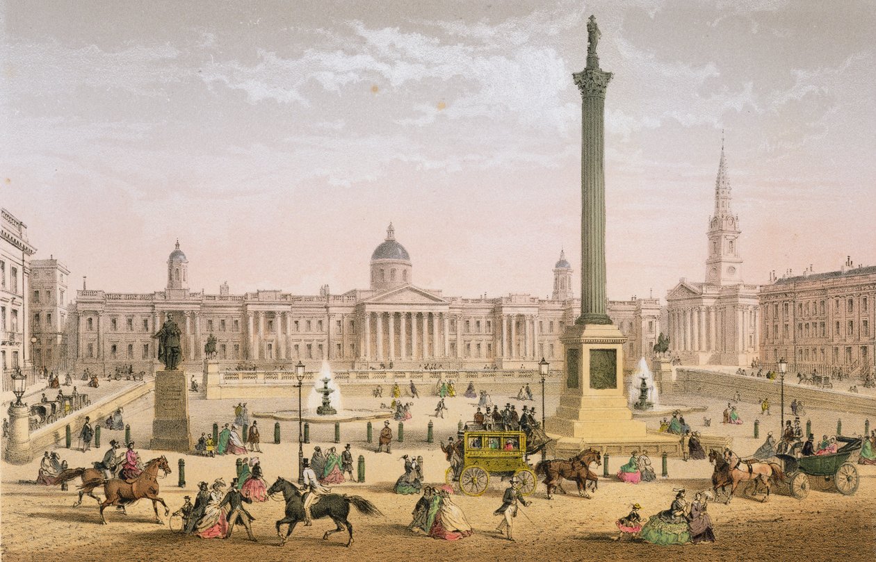 Trafalgar Square, c.1862 de Achille Louis Martinet