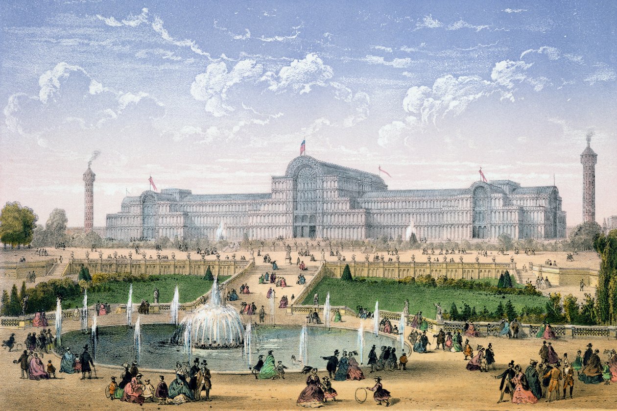 Palácio de Cristal, Sydenham, c.1862 de Achille Louis Martinet