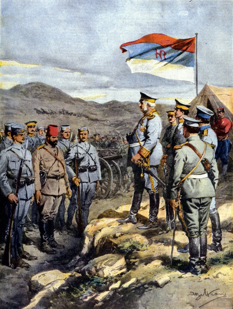 Guerra dos Balcãs: Rei Nicolau de Montenegro de Achille Beltrame