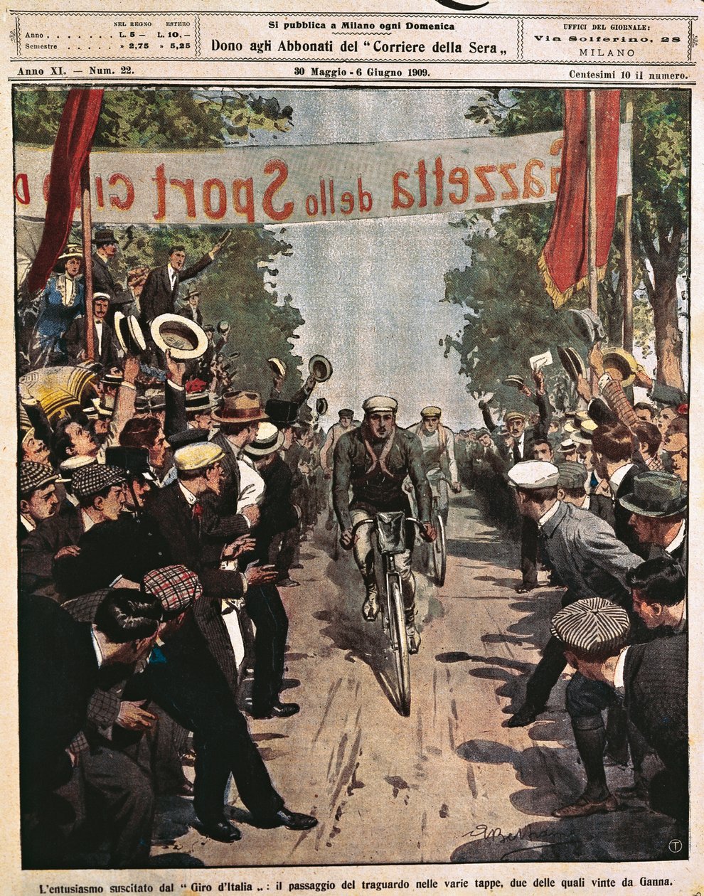 Ciclistas no Giro d