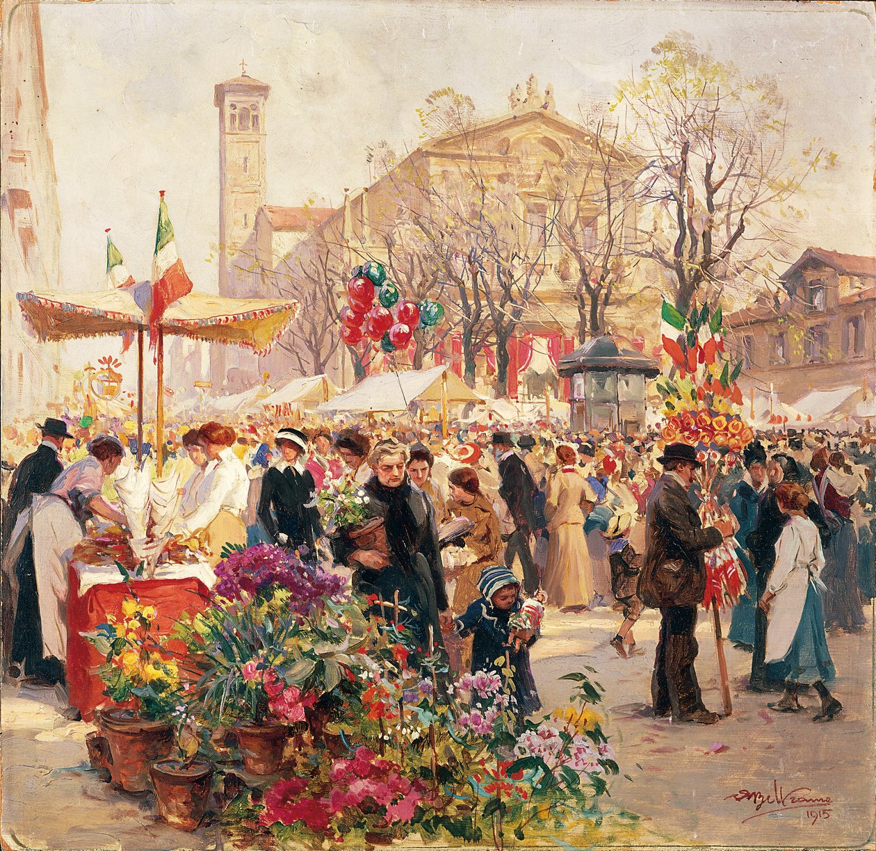 Itália, Milão, Show de Flores na Piazza Sant
