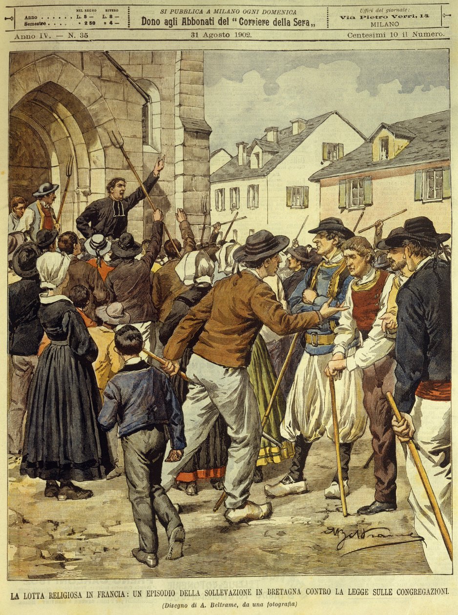 A luta religiosa na França, 13 de abril de Achille Beltrame