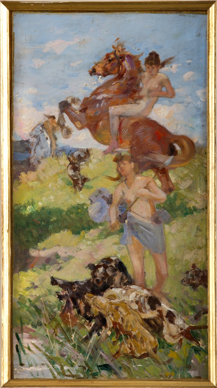 Cena de caça de Achille Boschi