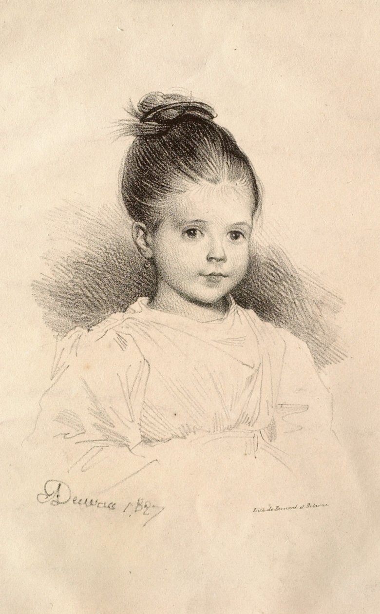 Senhorita Marie de Clérambault (Mlle. Marie de Clérambault) de Achille Devéria