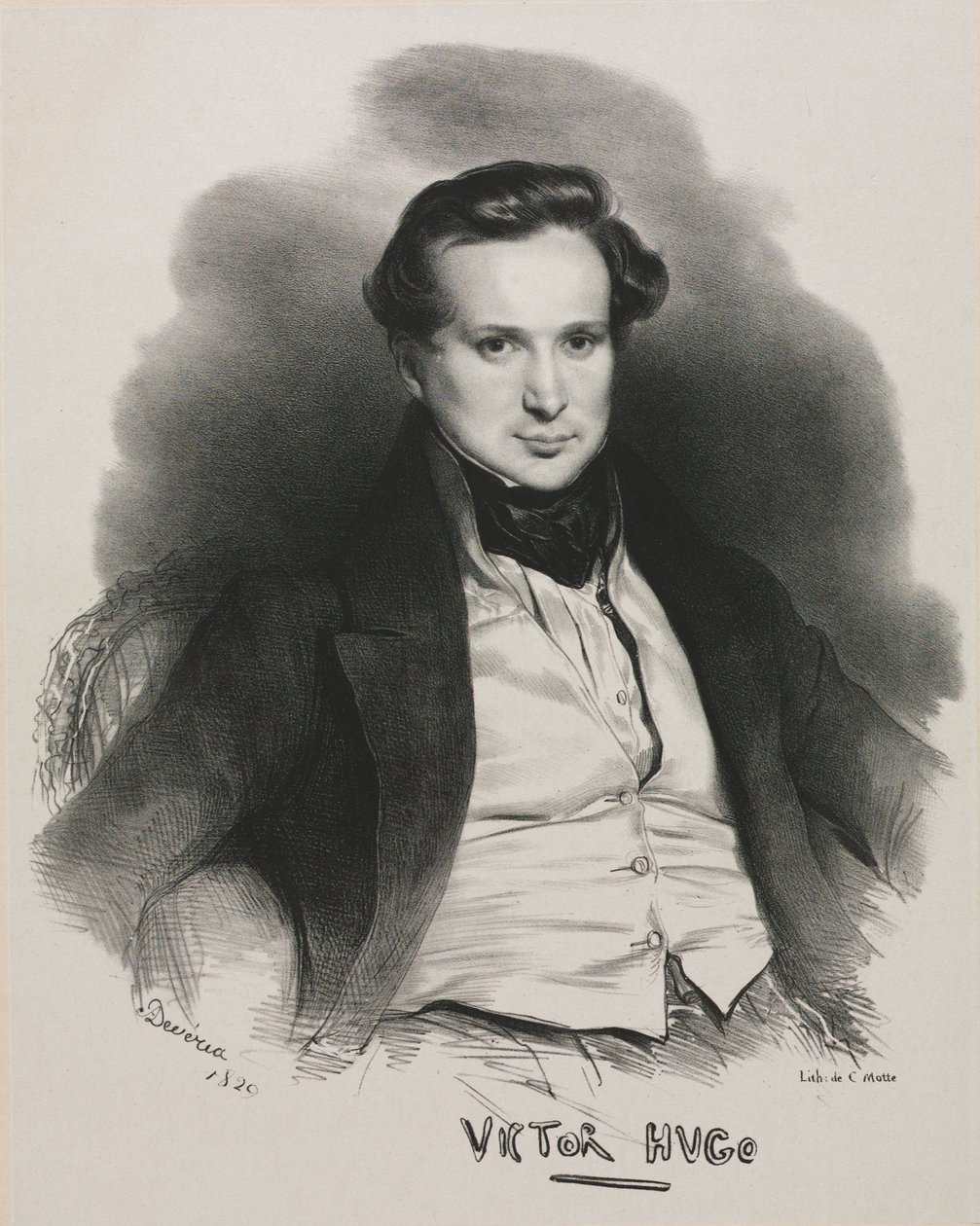 Victor Hugo, 1829. de Achille Devéria
