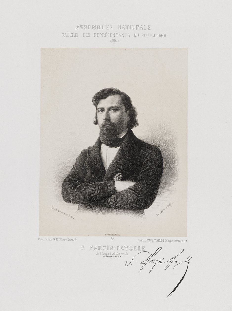 Assembleia Nacional, Galeria dos Representantes do Povo - Jules André Sébastien Fargin-Fayolle (Allier) de Achille Devéria