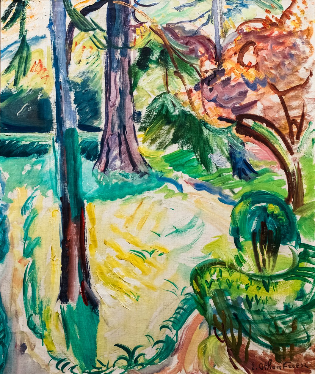 Jardim em Honfleur de Achille Emile Othon Friesz