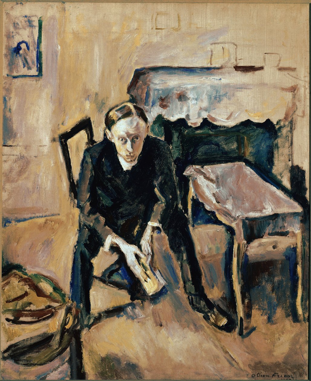 Retrato do escritor francês Fernand Fleuret (óleo sobre tela de Achille Emile Othon Friesz