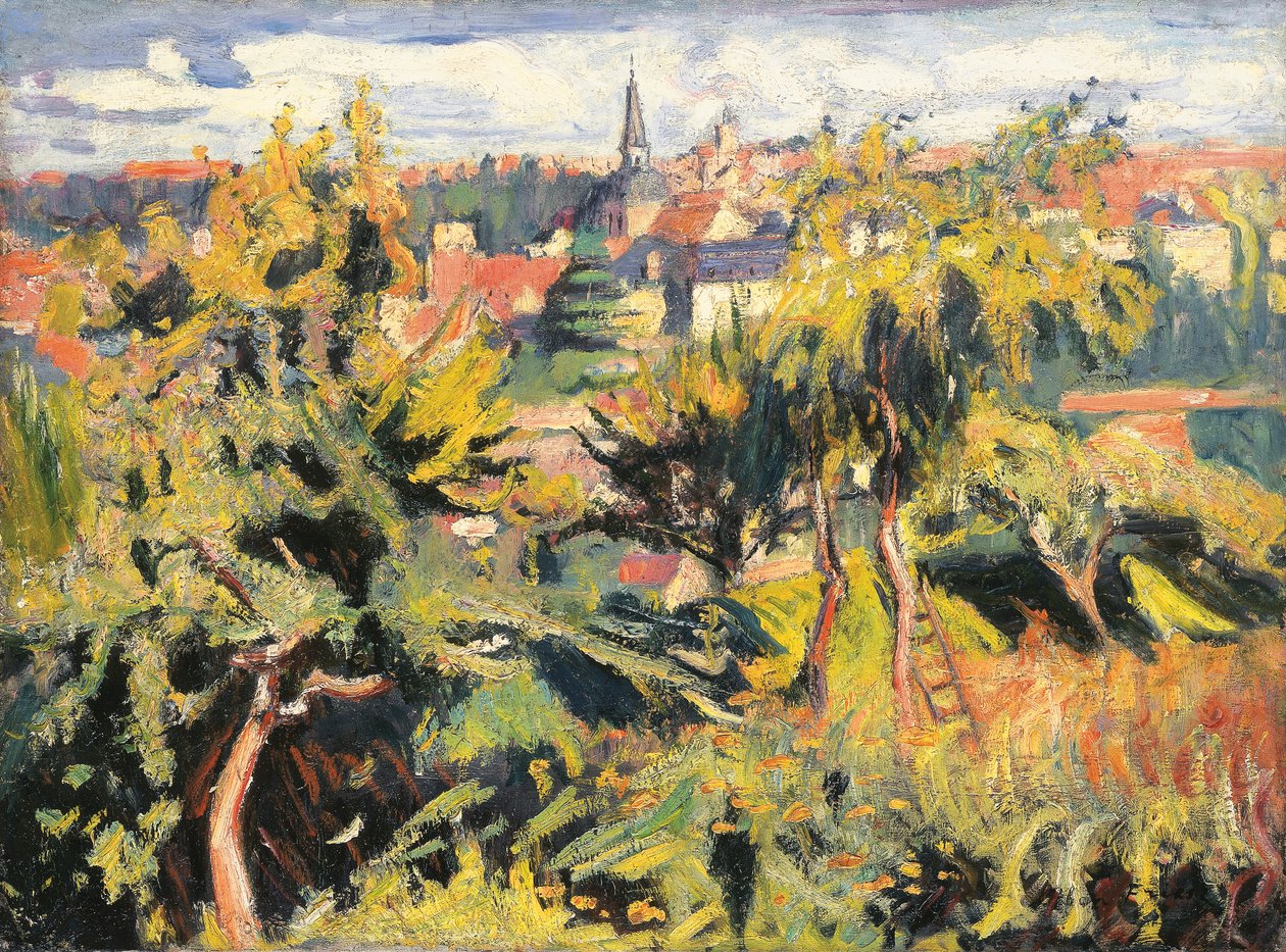 Pequena Cidade Atrás das Árvores de Achille Emile Othon Friesz