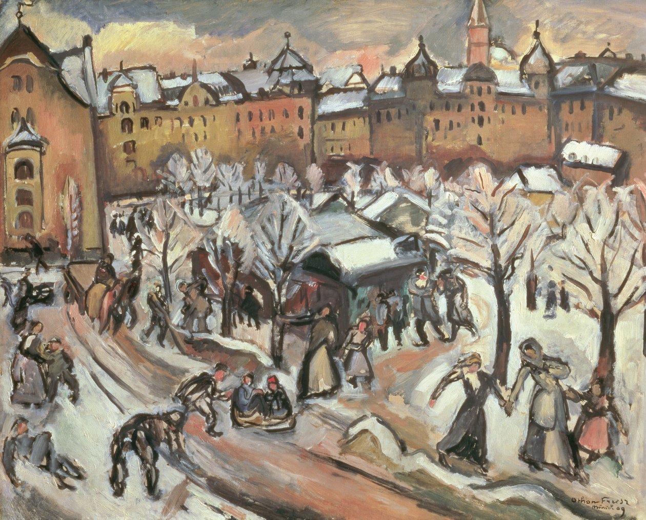 Neve em Munique de Achille Emile Othon Friesz