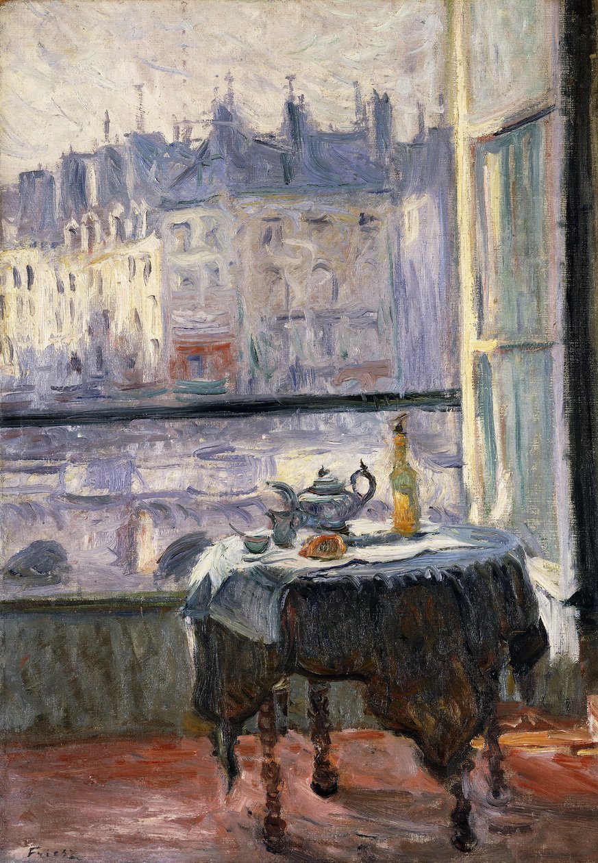 Natureza Morte a la Fenetre Ouverte de Achille Emile Othon Friesz