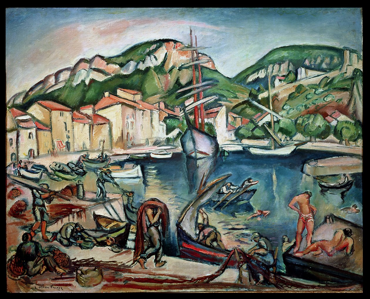 O Porto de Ciotat (óleo sobre tela) de Achille Emile Othon Friesz