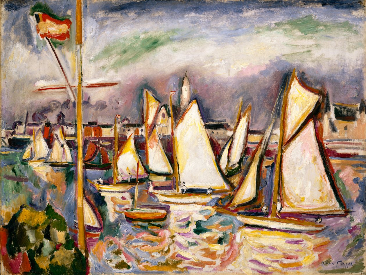 A Regata em Antuérpia de Achille Emile Othon Friesz