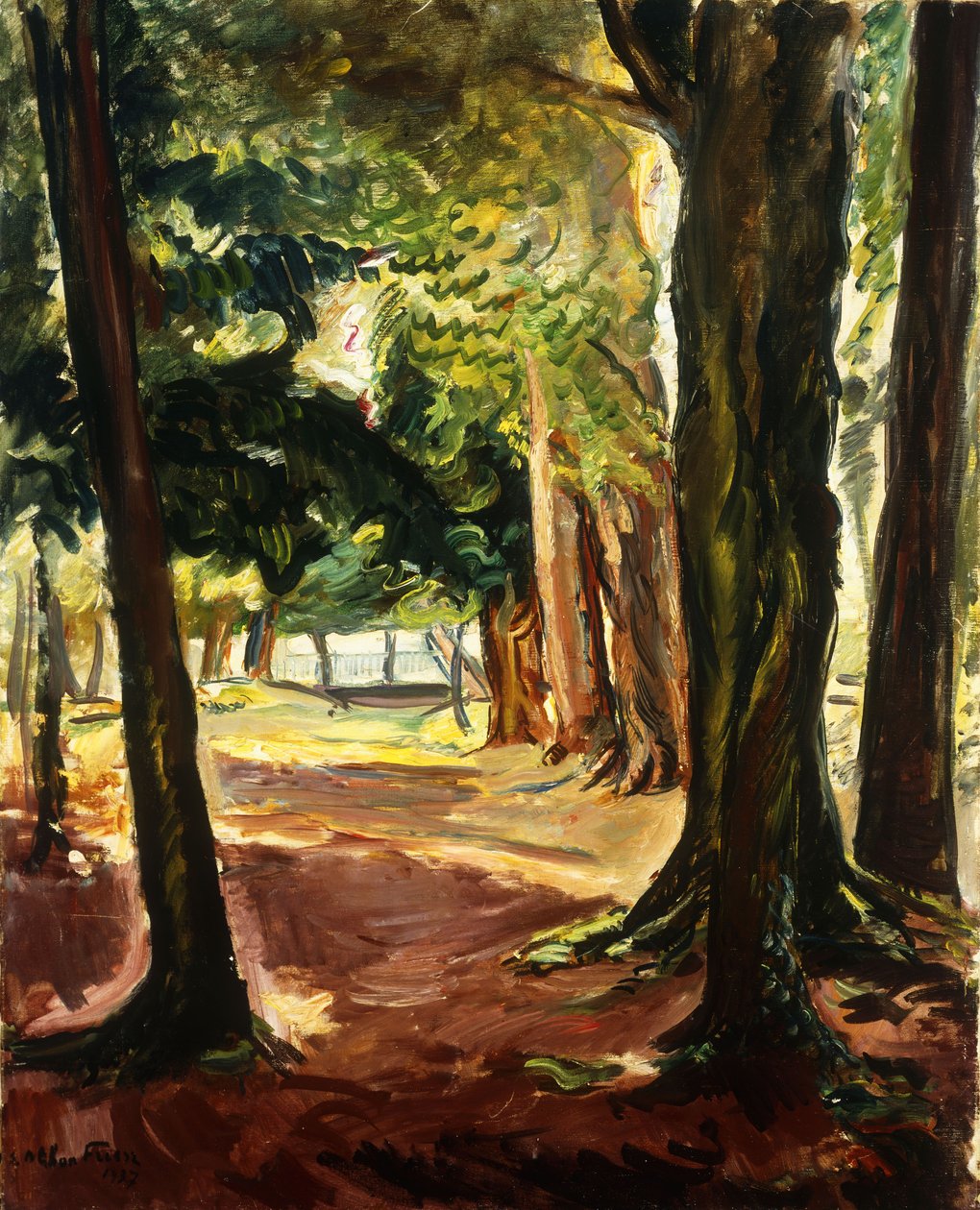 Árvores perto da Cote de Grace; Les Arbres Pres de la Cote de Grace de Achille Emile Othon Friesz