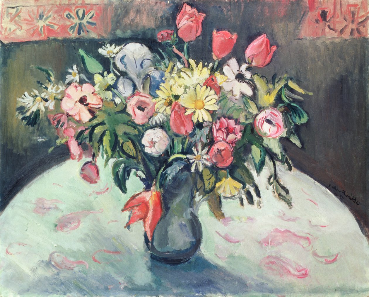 Tulipas e Margueritas de Achille Emile Othon Friesz